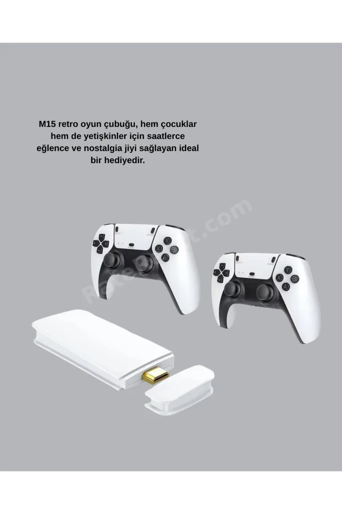 2 Kollu Kablosuz 4K TV Uyumlu Klasik Oyun Konsolu - Lisinya