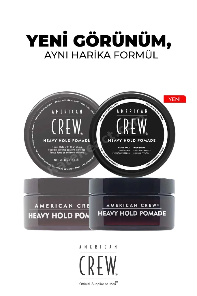 Heavy Hold Pomade 85 g – Gün Boyu Sabit Ultra Güçlü Parlak Erkek Wax
