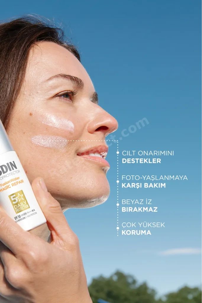 Fotoprotector Fusion Water Magic Repair Spf50 50 ml Yaşlanma Karşıtı Onarıcı Yüz Güneş Kremi