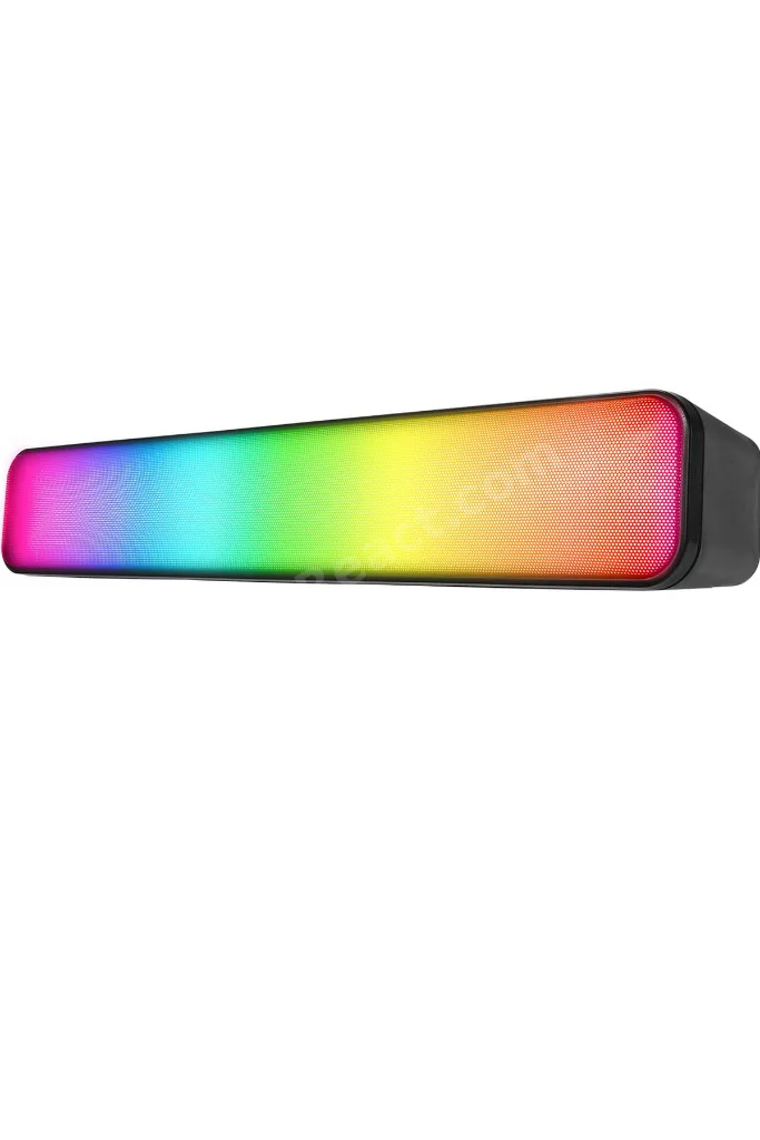 Md-sbt25 Siyah Rgb Oyuncu Speaker Soundbar Sese Duyar 10wmicrosd Taşınır Bluetooth Hoparlör Speaker