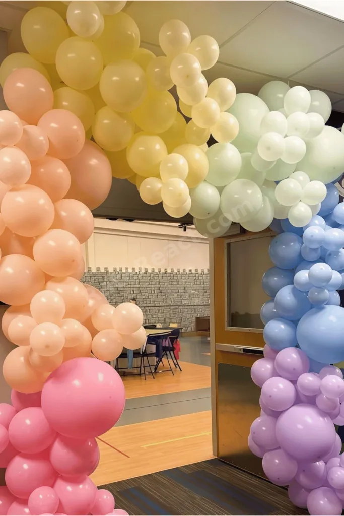 6 Adet Makaron Renk Pastel Balon Seti Doğum Günü Parti Süsleme