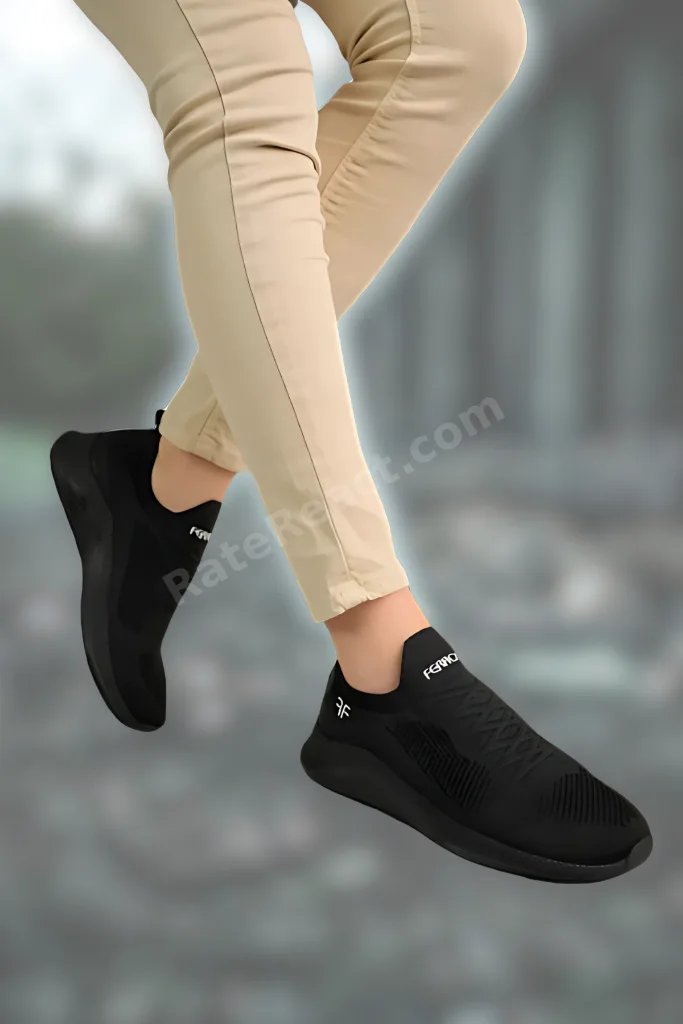Ferrosa 041 Ortopedik Triko Siyah Rahat Unisex Spor Ayakkabı