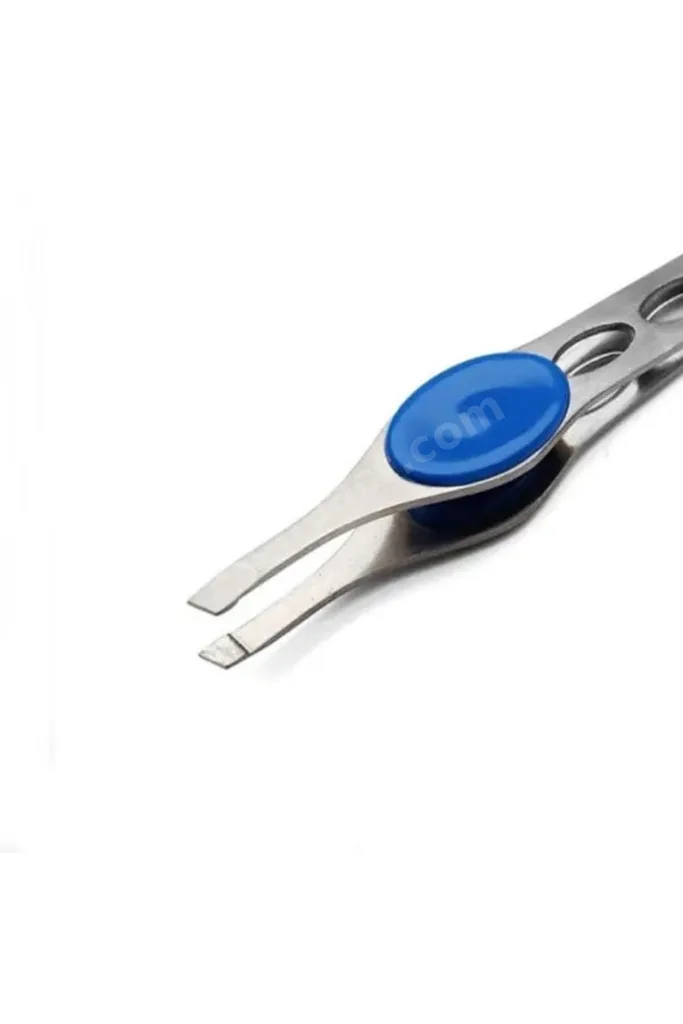 Titanium Akustik Mandallı Cımbız Düz Uçlu Mavi Mandallı XLC502D