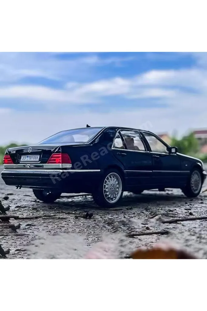 Mercedes Benz S320L Siyah Diecast Model Araba Mercedes Benz W140 320SEL Makam Arabası