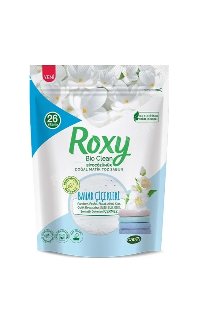 Roxy Bio Clean Matik Sabun Tozu 800GR Bahar Çiçekleri (26 Yıkama)
