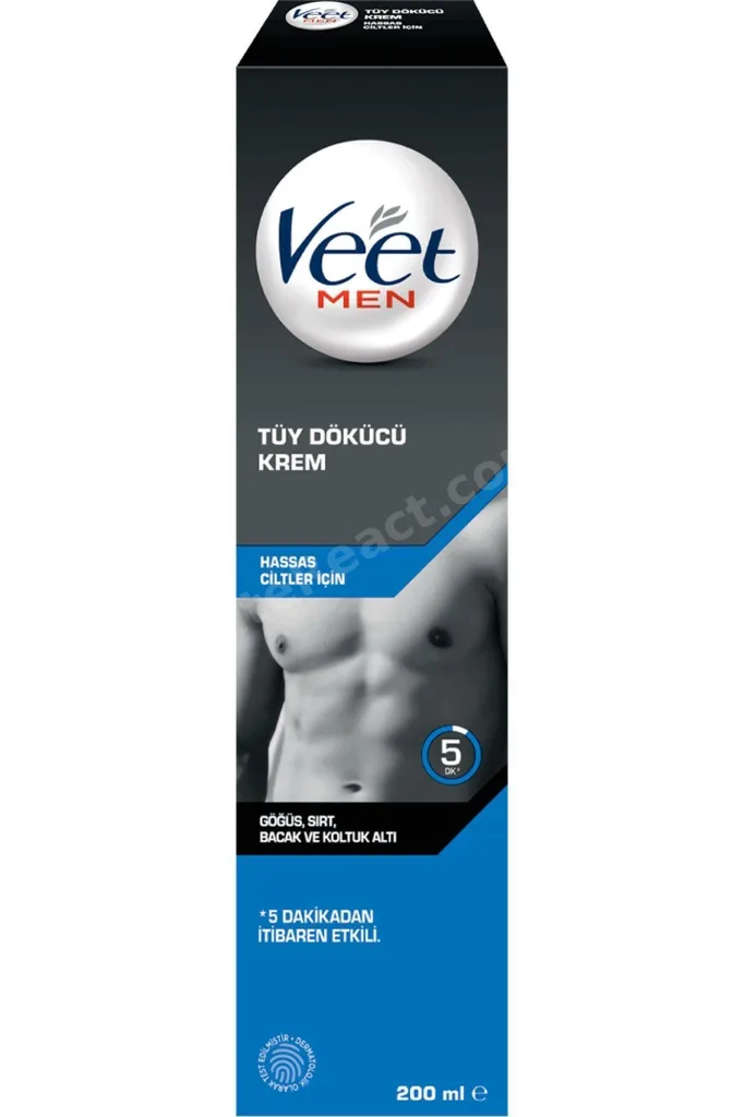 Men Hassas Ciltler Için Tüy Dökücü Krem 200 Ml