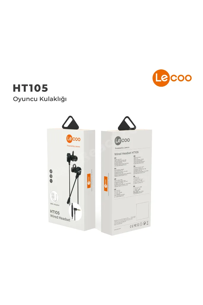 Ht105 Kablolu 3.5mm Jacklı Çıkartılabilir Mikrofonlu Kulak Içi Gaming Kulaklık Siyah