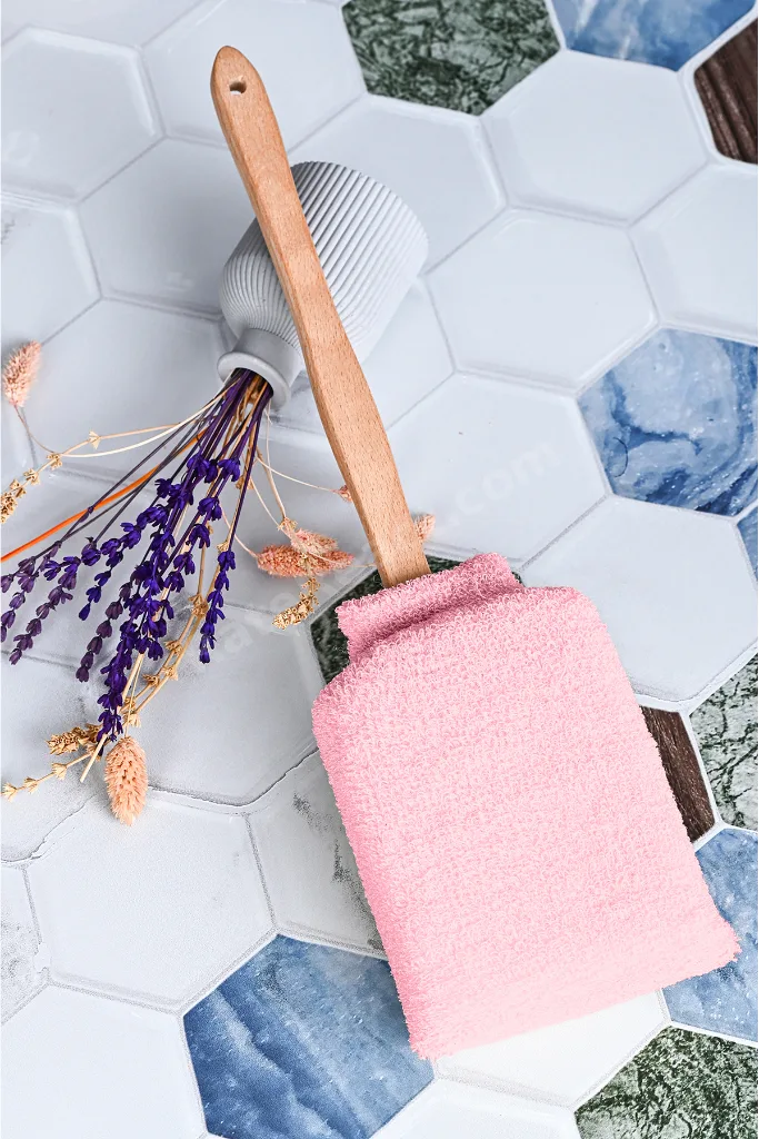 BANYO SIRT LİFİ VE SIRT KESESİ PEMBE