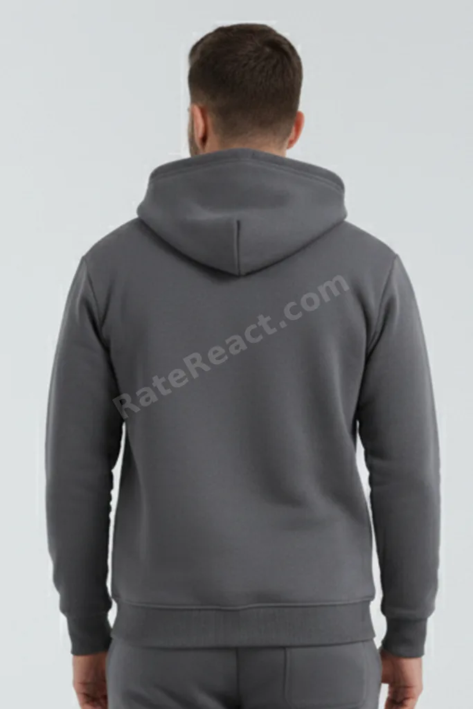 Hoodies Çapraz Kanguru Cep 3 iplik Puf Yumuşacık (İçi Polarlı) Kapüşonlu Sweatshirt - Oversize