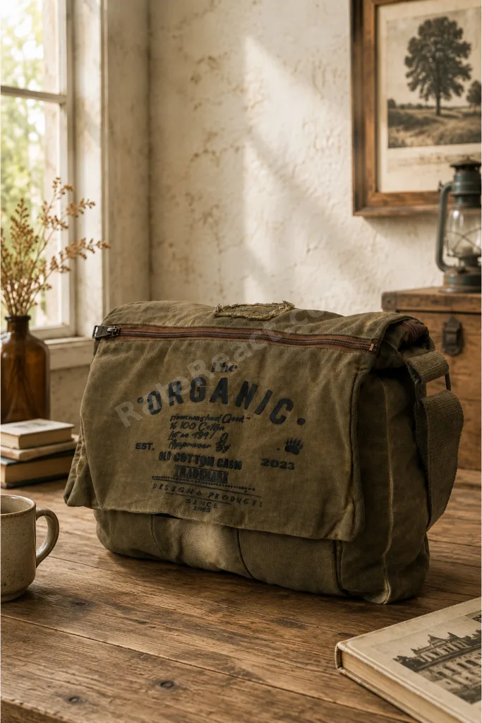Old Cotton Cargo salaş postacı, omuz çantası - 8128 Mulater
