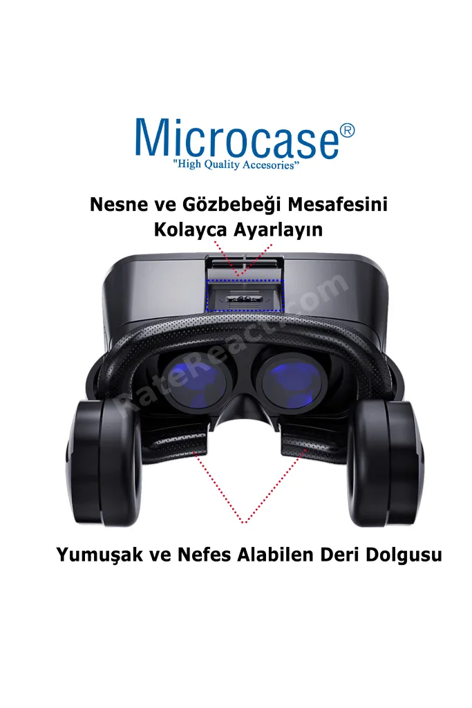 VRPARK J20 3.5mm Kulaklıklı 3D Sanal Gerçeklik Gözlüğü-AL4744