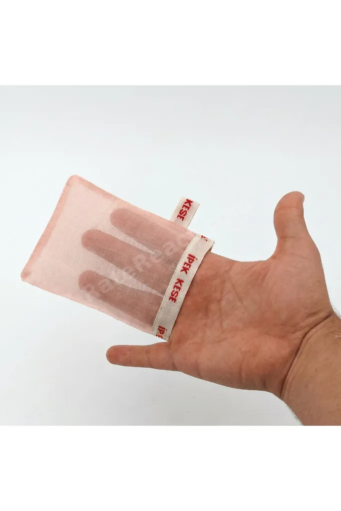 Hakiki İpek Yüz ve Boyun Kesesi - Yüz Peeling Hassas Cilt Bakım Kültürü Ölü Deri Soyma Doğal