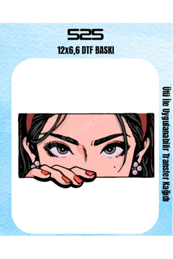 Ütü Ile Yapışan Tekstil Dtf Baskı Tişört Baskısı - 005