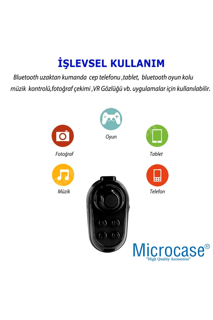 R1 VR Sanal Gerçeklik Gözlükleri için Kablosuz Bluetooth Kumanda Çok Fonksiyonlu Joystick -AL4819