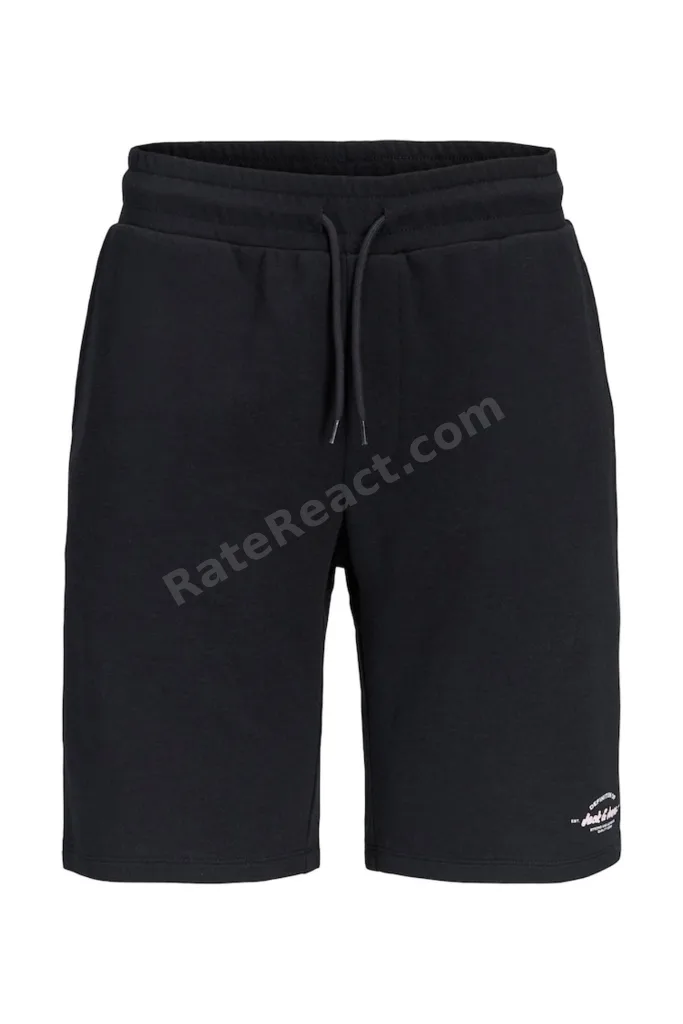 Erkek Siyah Günlük Oversize/Regular Şortlu Takım
