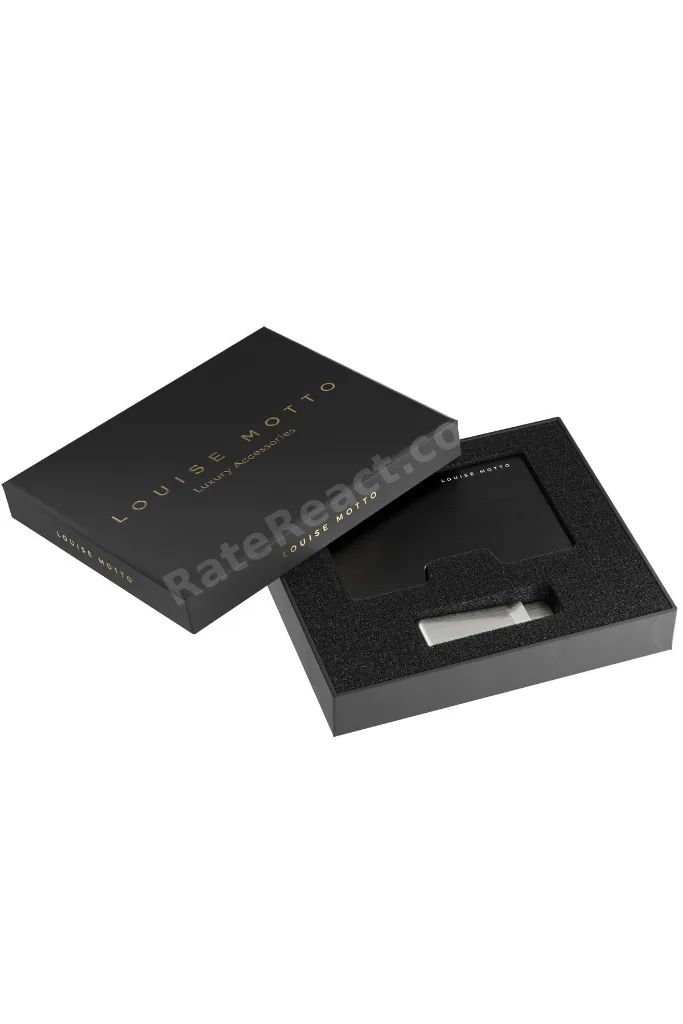 Cardx - Detroit - Yeni Nesil Metal Cüzdan & Kartlık - Rfid, Çıkarılabilir Klips Unisex(SİYAH)