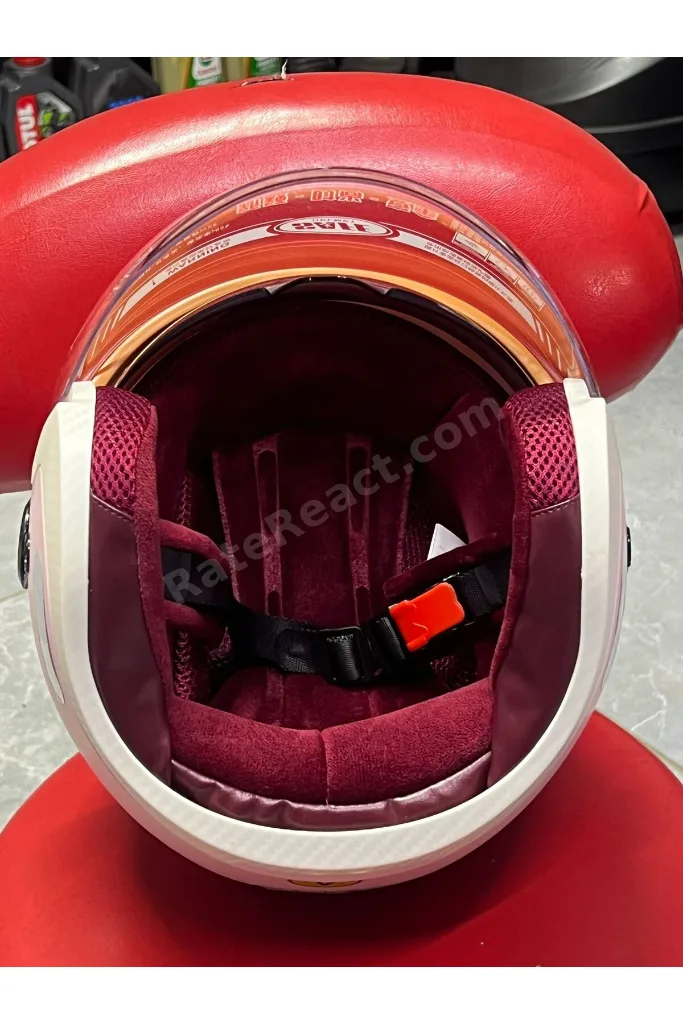 GVE Pembe Açık Motosiklet Kaskı - Dahili Güneş Vizörlü Şeffaf Camlı Kadın Scooter Motor Kask