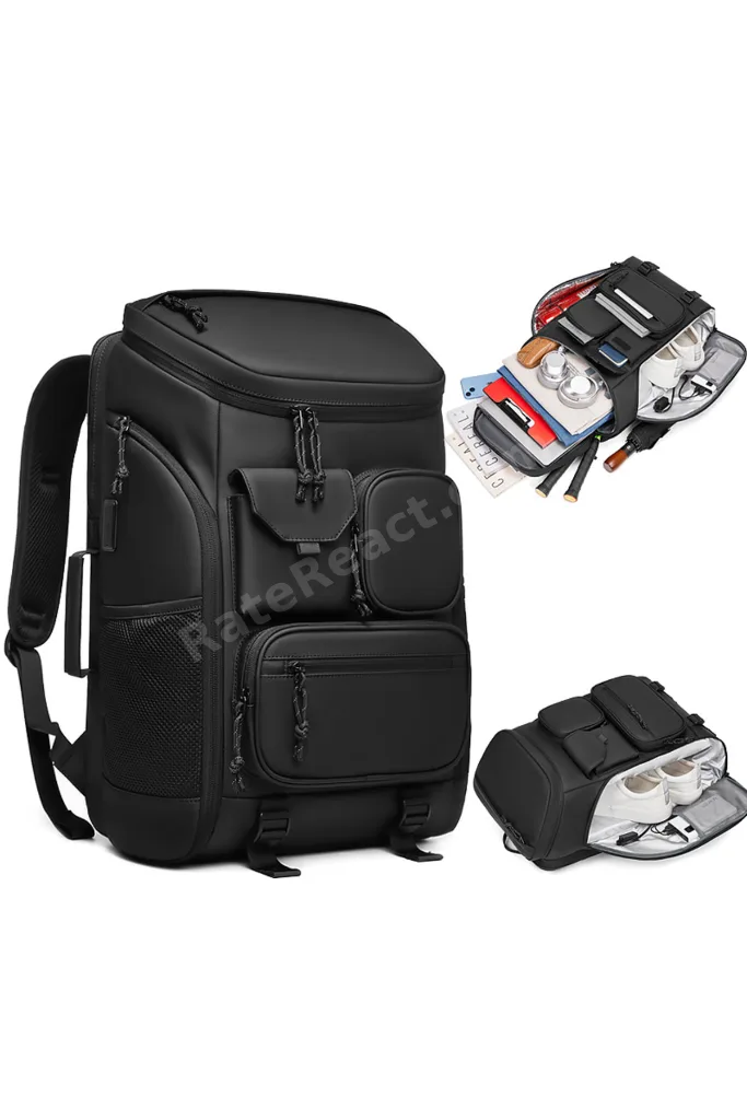 Ayakkabı Bölmeli Su Geçirmez Spor & Seyahat Sırt Çantası – 30L – 17” Laptop Bölmeli