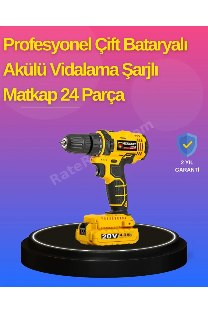 SEMEGLBL Hafif ve Ergonomik 12V Kablosuz Matkap | Hızlı Şarj ve Uzun (184433) Pil Ömrü