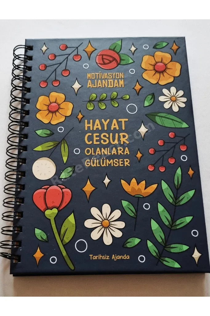 Motivasyon Ajandam Nesil Yayınları Tarihsiz Ajanda Sonsuz Ajanda Spiralli Sert Kapak - Kapak Desen Seçenekli