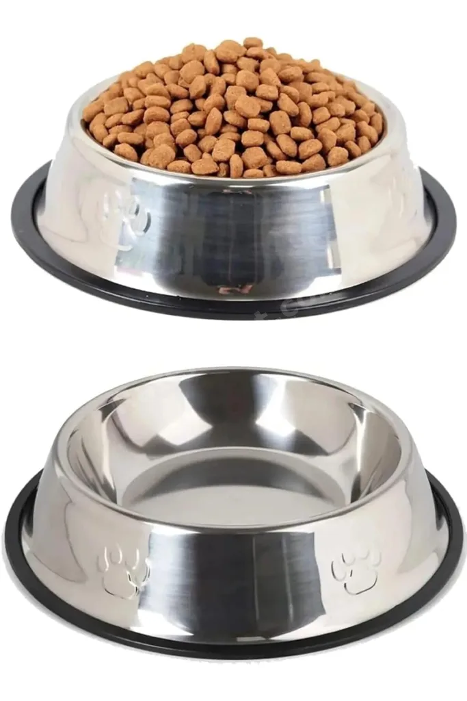 TTKTEKNOLOJİ Paslanmaz Çelik Kedi,Köpek Mama Ve Su Kabı,Kaymaz Tabanlı (22 Cm) TTKTEKNOLOJİ 2026 395