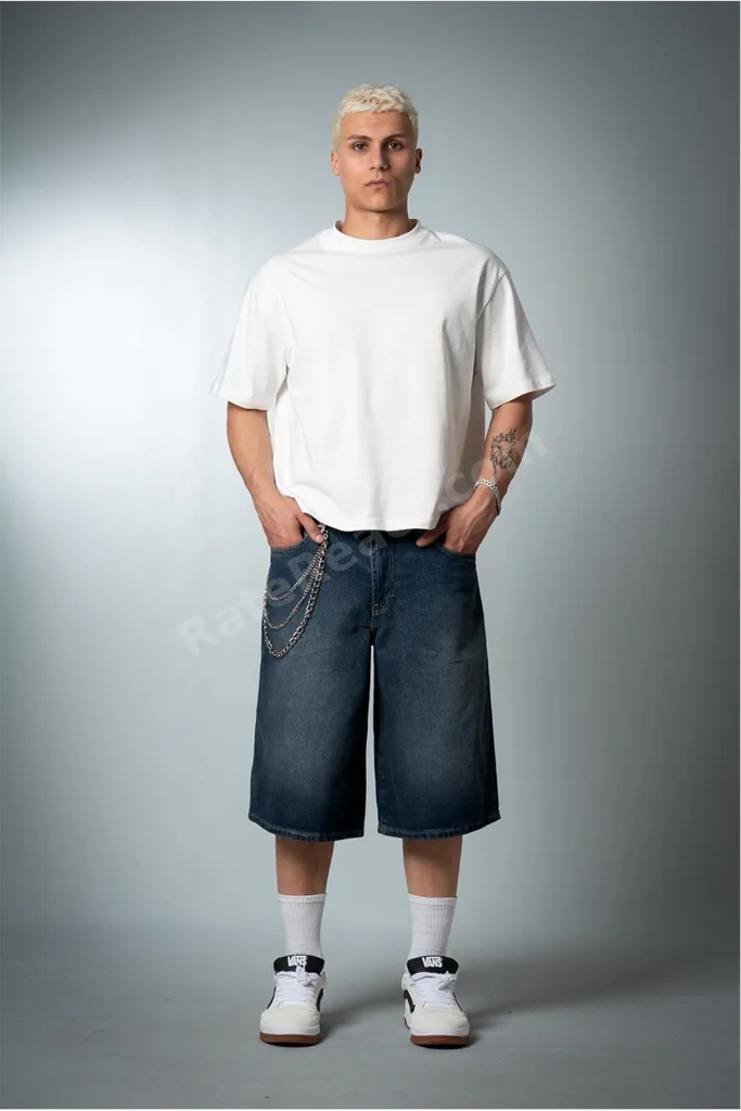 Blue Mirage Baggy Fit Mavi Erkek Jean Şort