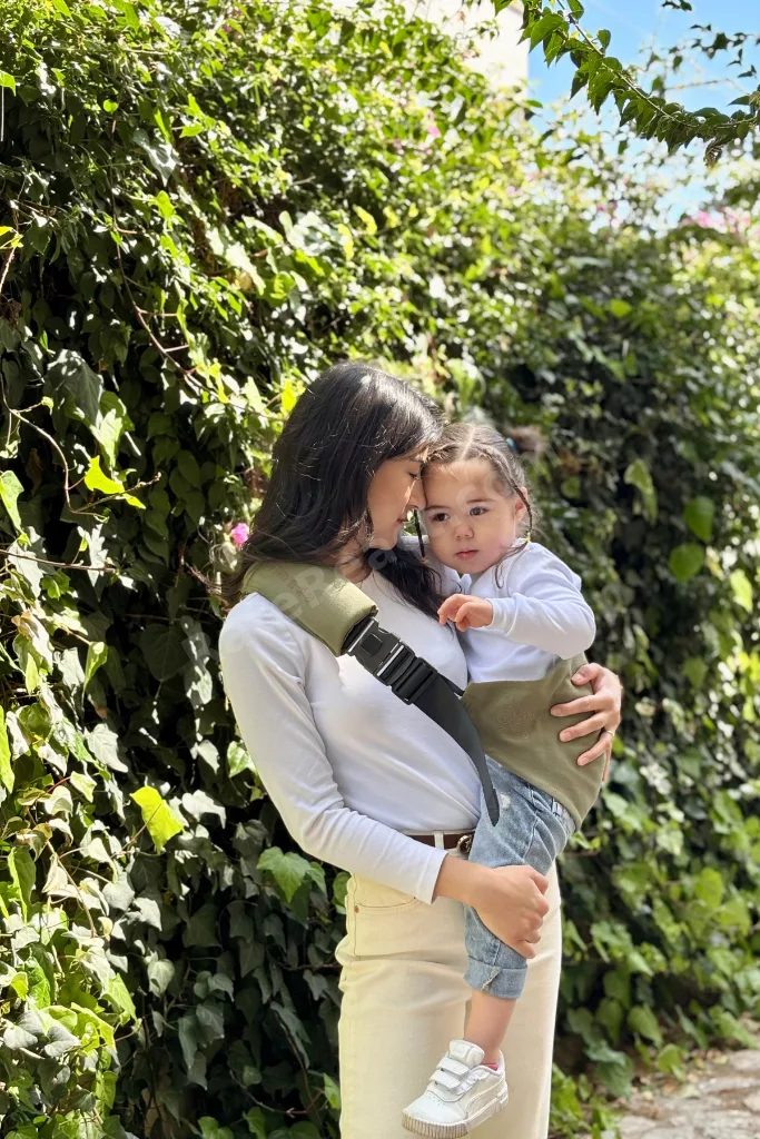 Vivihug Sling Bebek Çocuk Taşıma Çantası Kanguru 9-20 kg Doğal Kumaşlı Anne Yanı Taşıyıcı