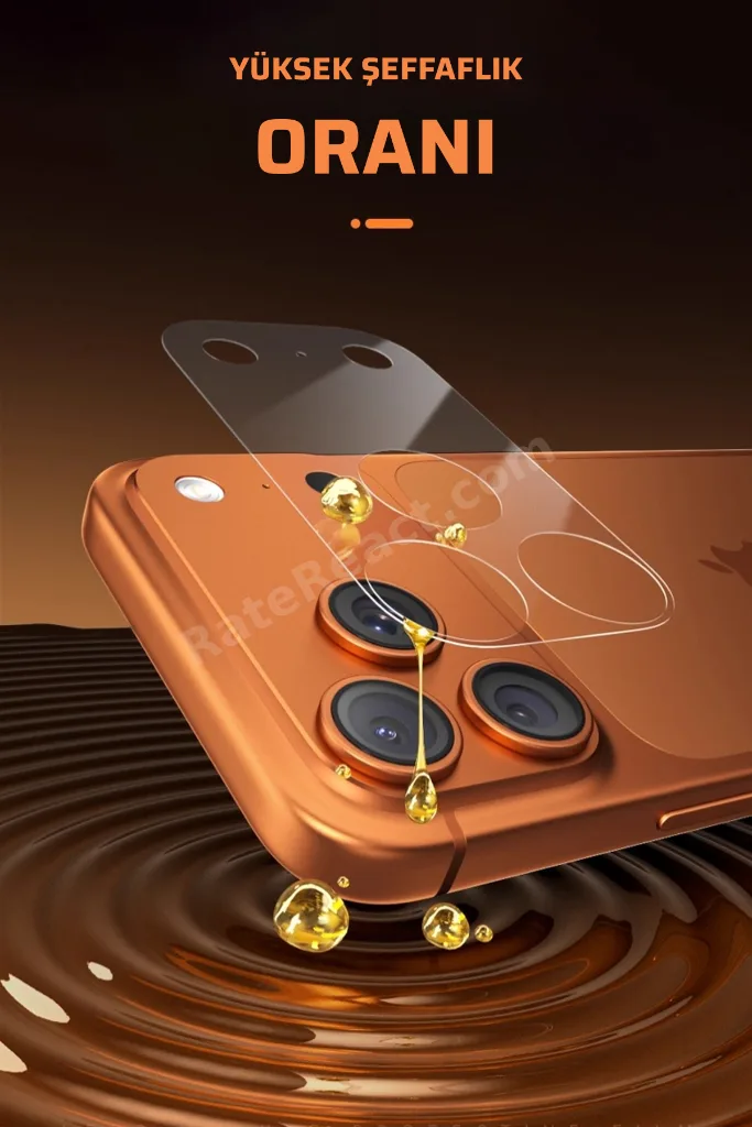 iPhone 17 Pro Max Uyumlu Nano Kamera Lens Koruyucu Esnek Şeffaf Kaplama Çizilme Karşıtı HD Koruma