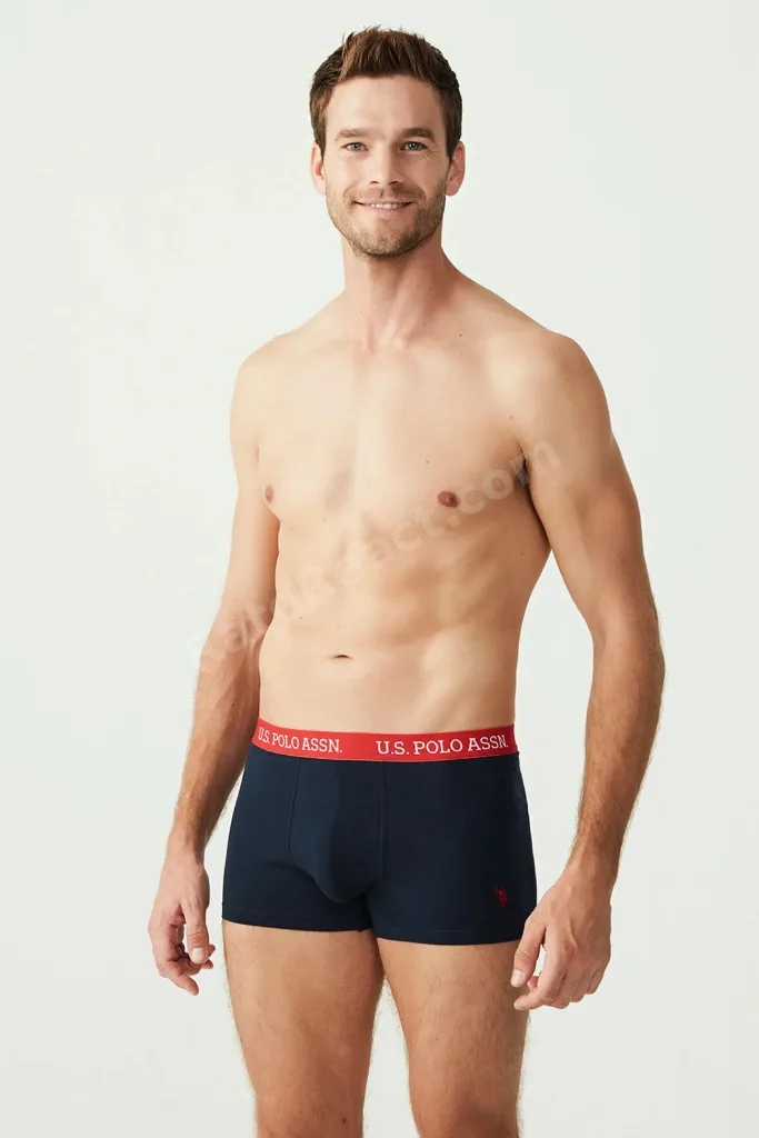 Erkek Lacivert 3 Lü Boxer
