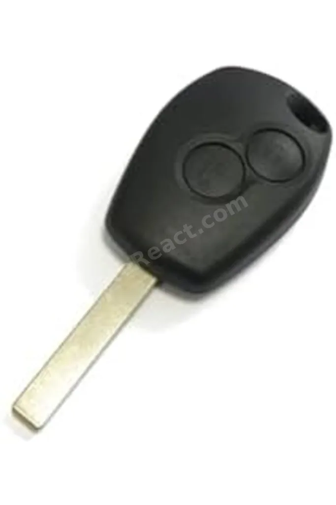 TTKTEKNOLOJİ AutoHan Keys Renault Clio 3, Kangoo 2, Uyumlu 2 Butonlu Siyah Anahtar Kabı, 2006-2012 M
