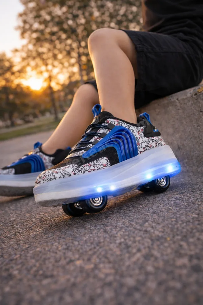 FLOW Çocuk Işıklı Patenli Tekerlekli Sneaker Spor Ayakkabı