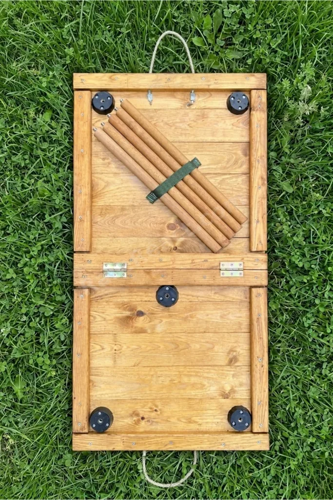 Portatif Katlanabilir Ahşap Kamp Masası 50x100 cm El Yapımı Piknik Masası Taşınabilir Masa Outdoor Balkon Bahçe Kamp Ekipmanı