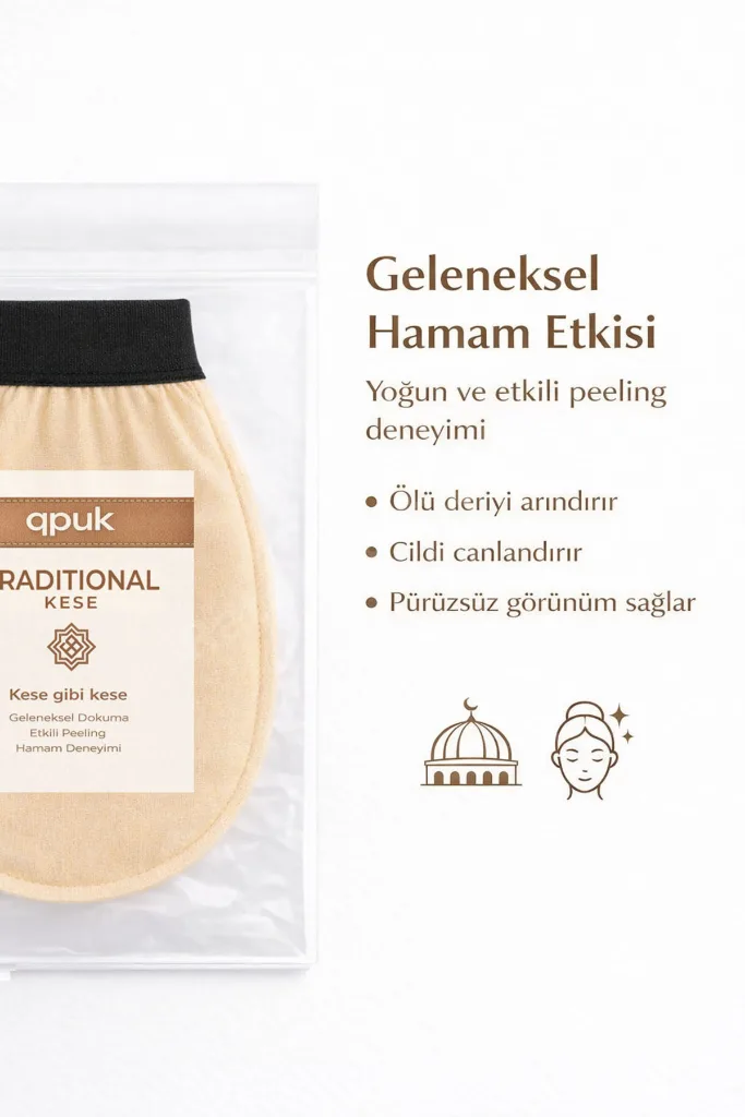 Traditional Kese – Geleneksel Kese - Kese Gibi Kese %100 İpek | Yoğun Peeling Etkili Hamam Kesesi