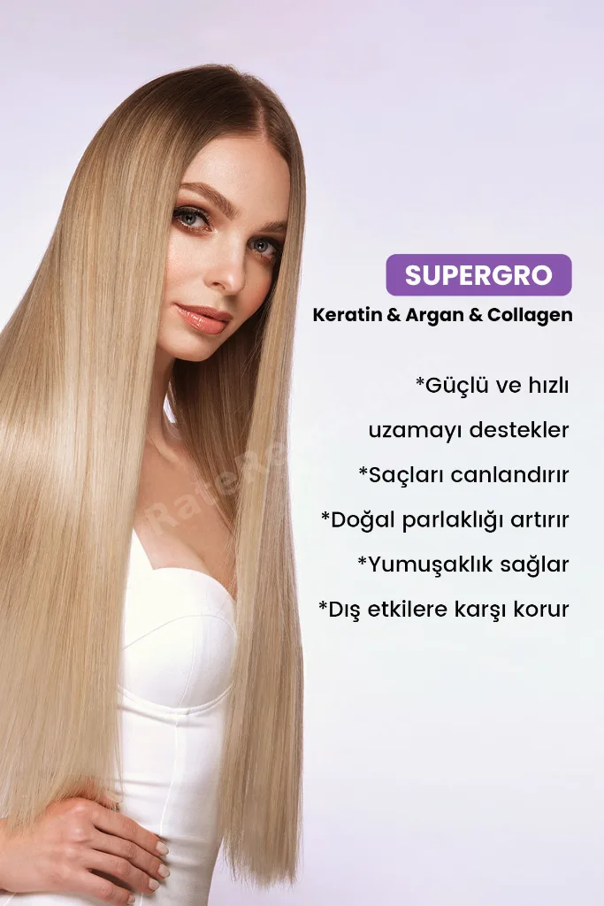 Hızlı Uzama Etkili Onarıcı Saç Bakım Maskesi, Supergro Rapid Hair Length Mask, 350ml
