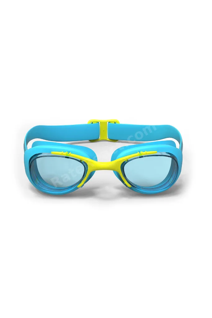 Nabaiji Çocuk Yüzücü Gözlüğü - Mavi/sarı - Şeffaf Camlar - Xbase