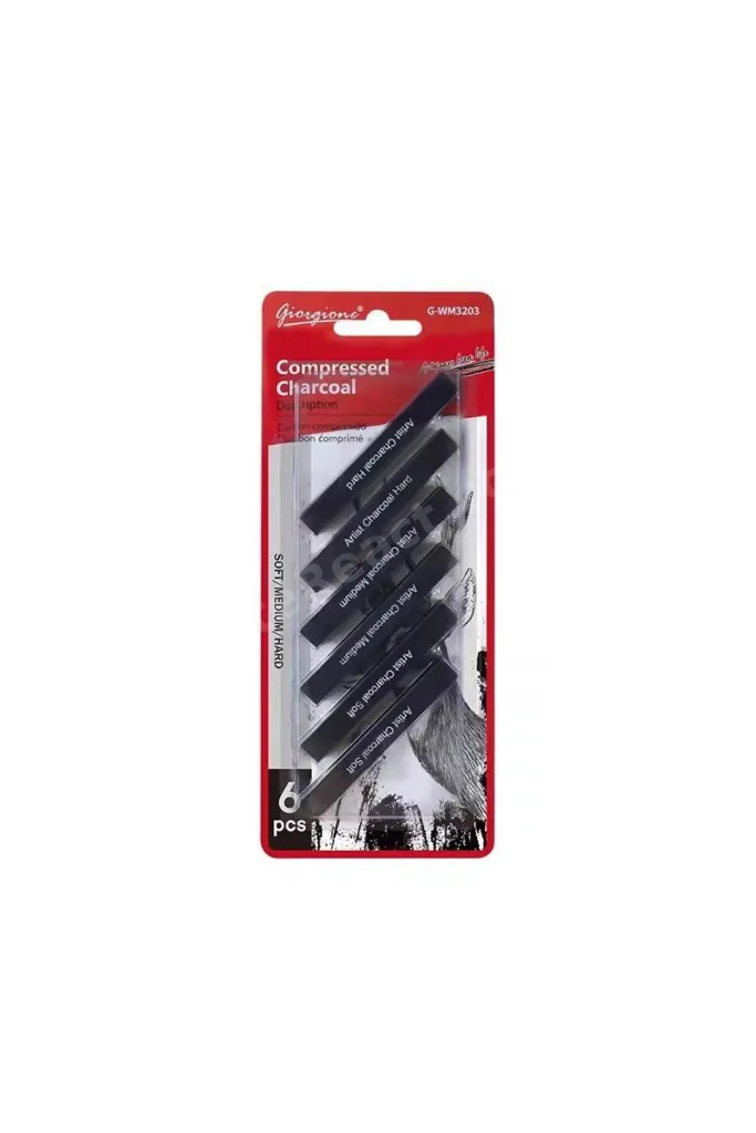 pres kömür blok füzen 6lı set soft-medium-hard
