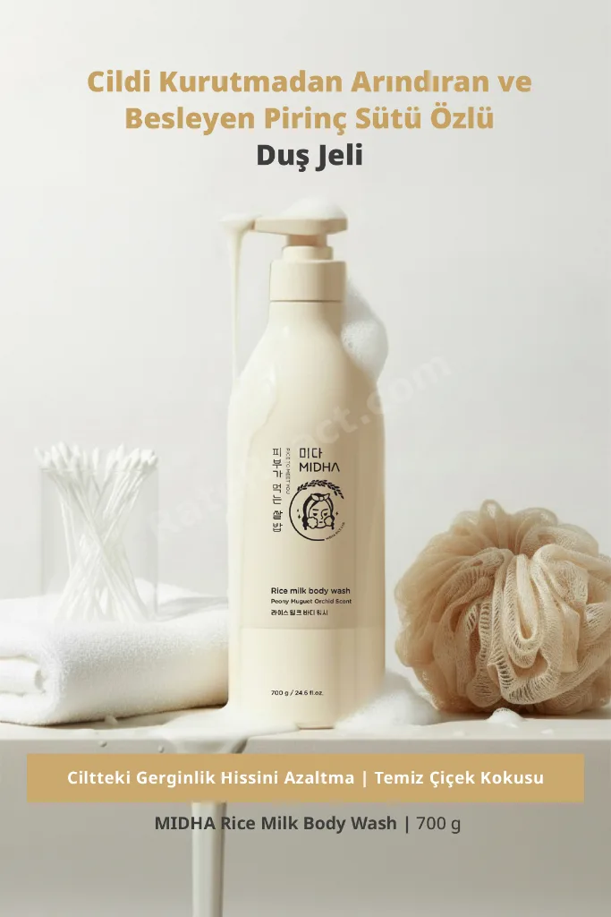Cildi Kurutmadan Arındıran, Pirinç Sütü Özlü Besleyici Duş Jeli Rice Milk Body Wash