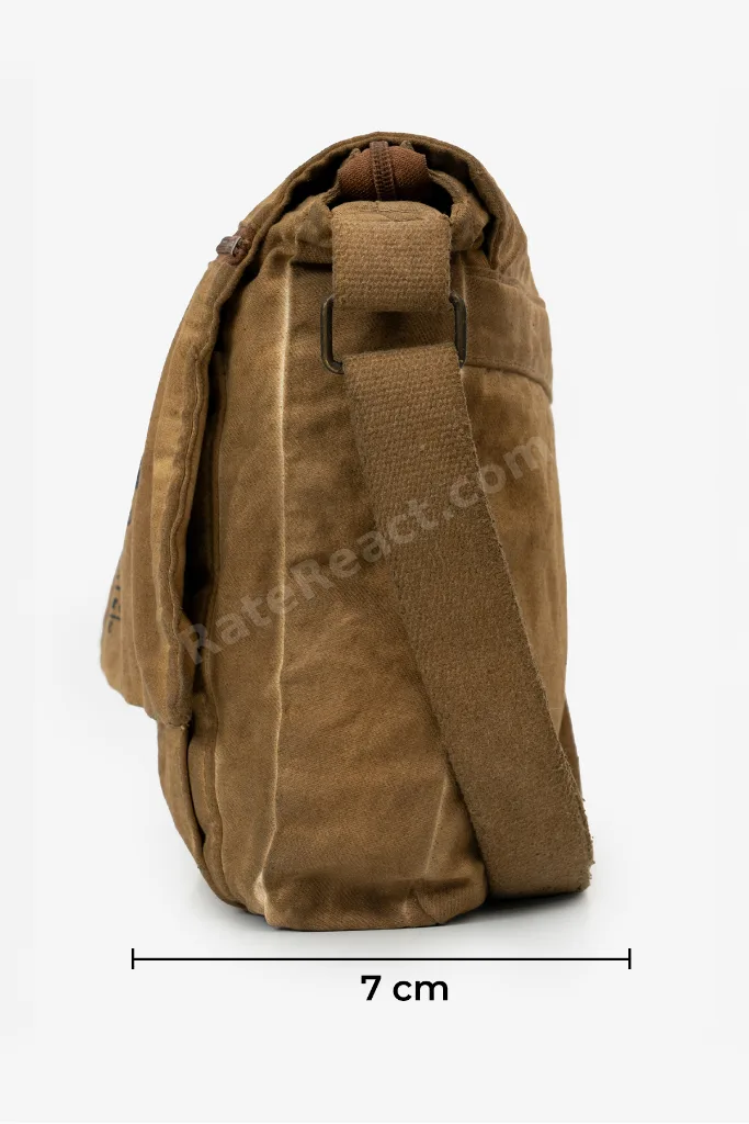 Salaş Omuz Çantası Pamuk Postacı Laptop Okul Seyahat Günlük Vintage Retro - Mulater Bag 8128