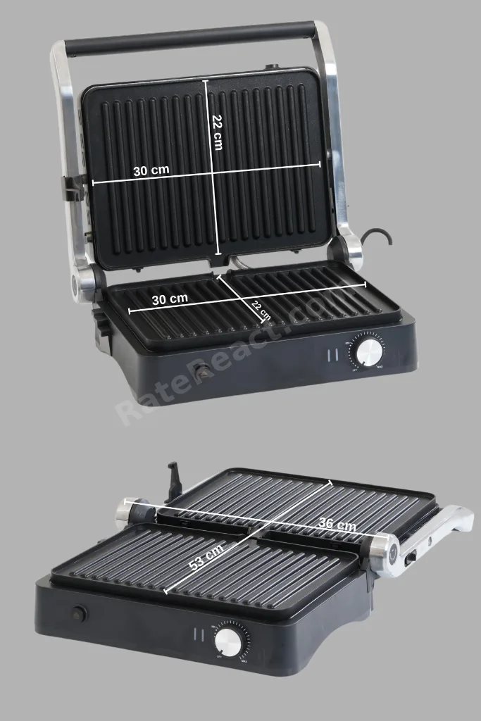 Primo Tost Makinesi | 2000W Güç | Yapışmaz Plaka | Yağ Hazneli Termostatlı Tost Makinası