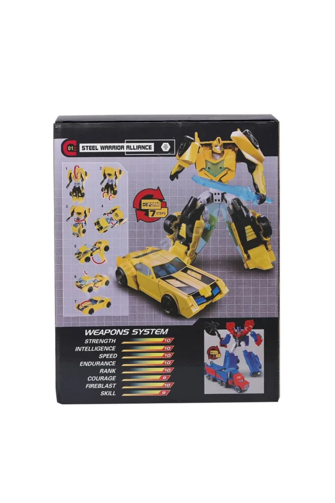 LJ1651 Metal Gövdeli Dönüşebilen Robot -Gepettoys