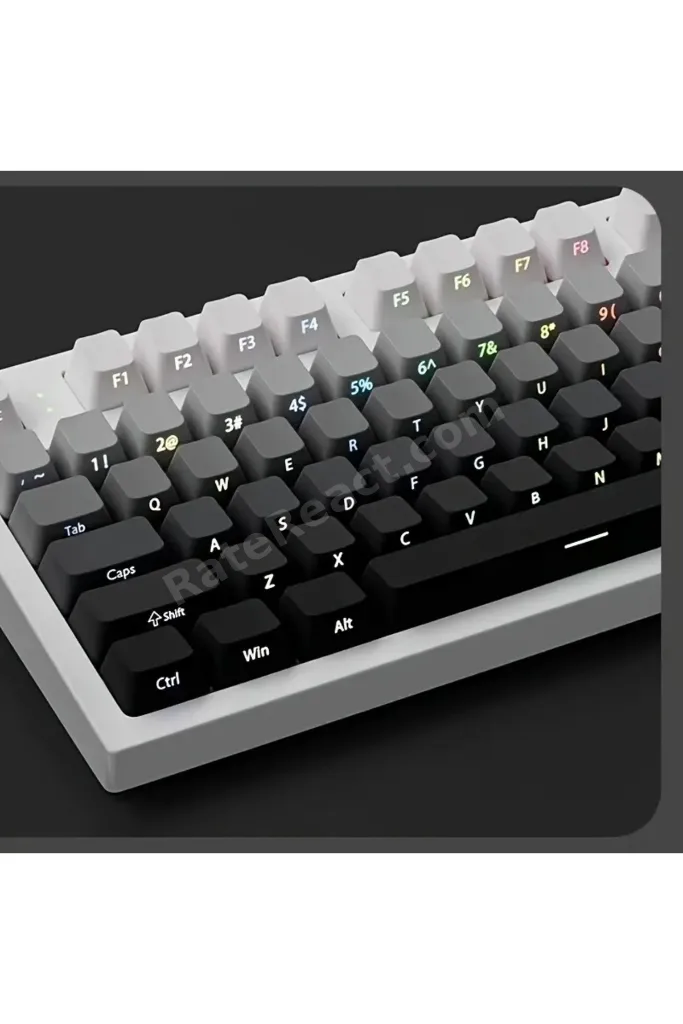 Mekanik Klavye Keycaps Seti- 130 Tuş PBT Çift Baskılı-Alttan Baskılı Gradyen Renkli