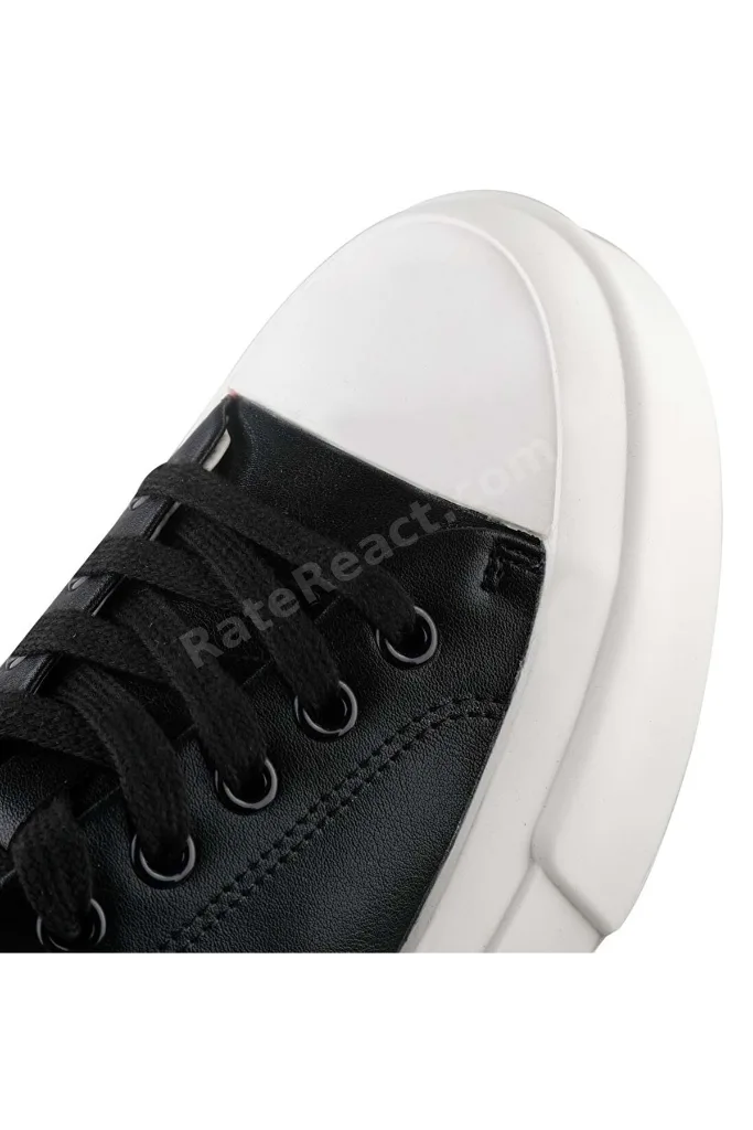 121230087 Mıa Deri Unisex Sneaker Ayakkabı SİYAH