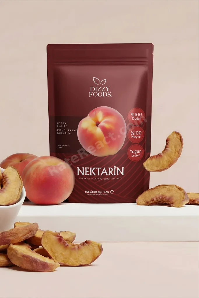Dizzy Foods Dondurularak Kurutulmuş Meyve Nektarin 20 gr