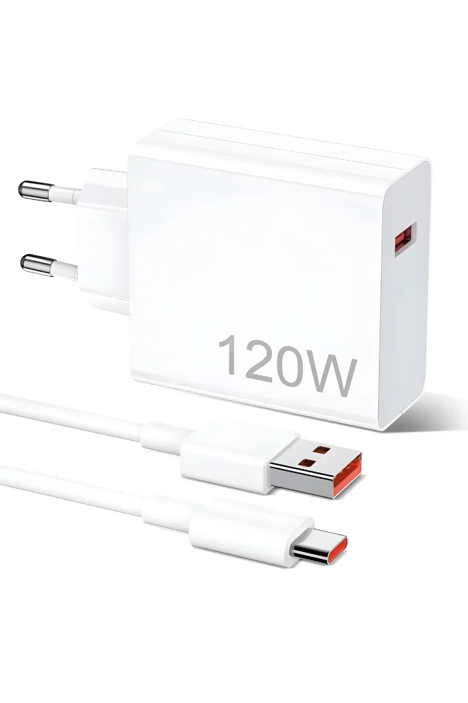 İntermax Type-c 120w (WATT) Hızlı Şarj Aleti Adaptörü Kablo (SET)