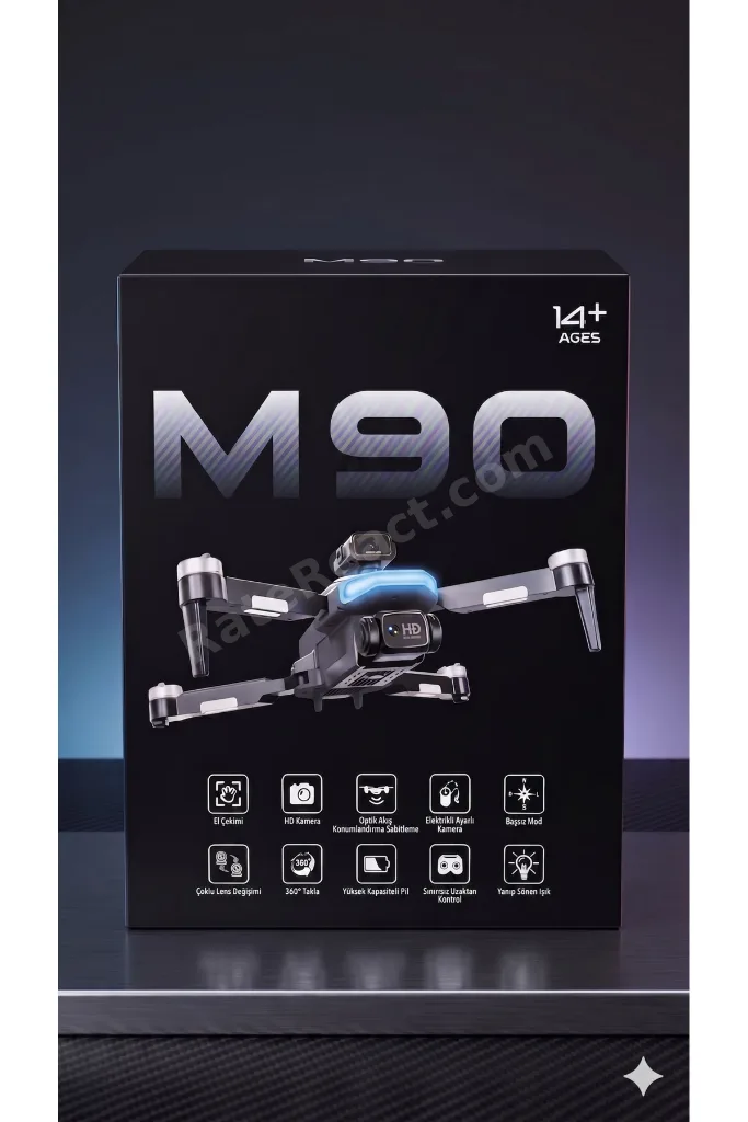 Katlanabilir Drone - Çift HD Kameralı, Optik Akış Sabitlemeli ve Uzun Süreli Uçuş
