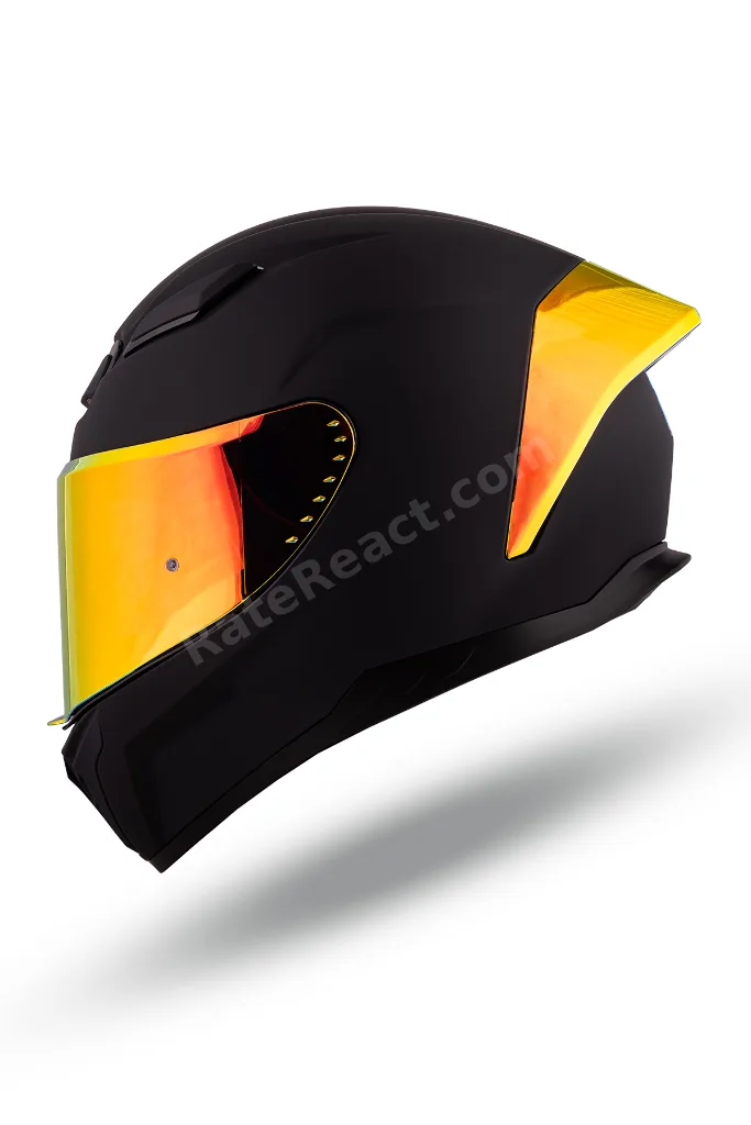 Noctrum Mat siyah Kask ( Revo Kırmızı Spoiler )