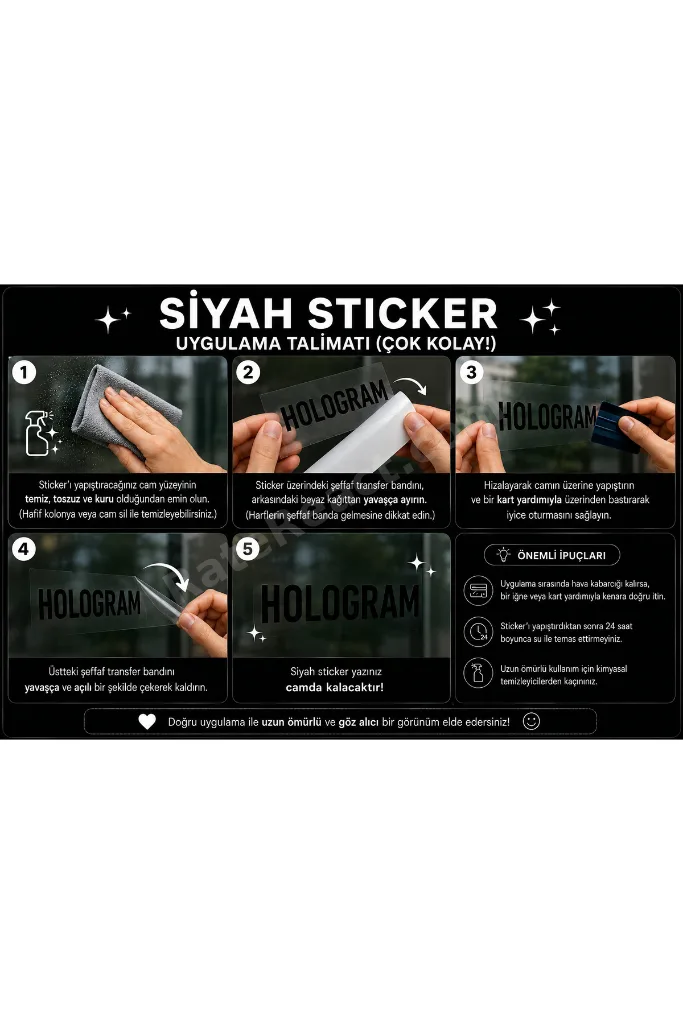 Siyah Kemal Atatürk İmza 20x4 Folyo Sticker