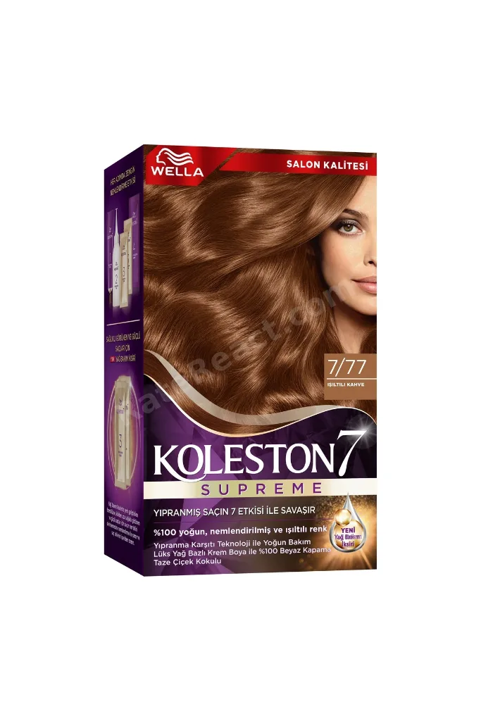 Koleston Supreme Kit Saç Boyası 7/77 Işıltılı Kahve
