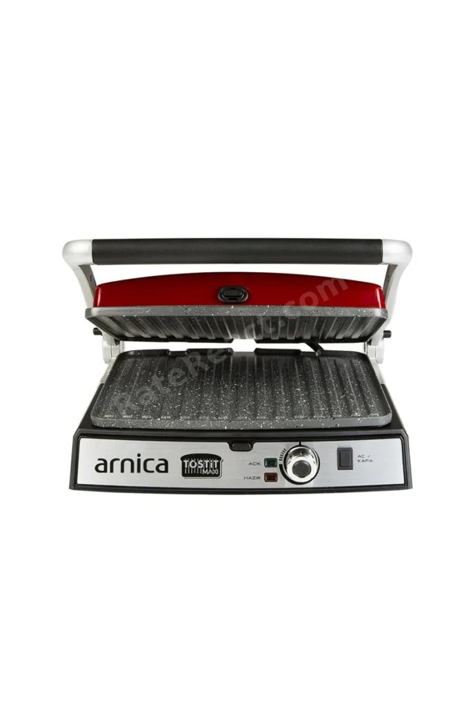 Tostit Maxi GH26243 Granit Izgaralı Tost Makinesi Kırmızı