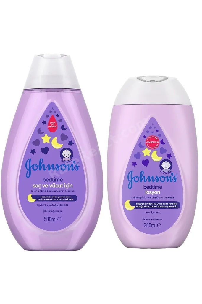 Johnsons Baby Bedtime Saç Ve Vücut Şampuanı 500 Ml + Bedtime Losyon 300 Ml